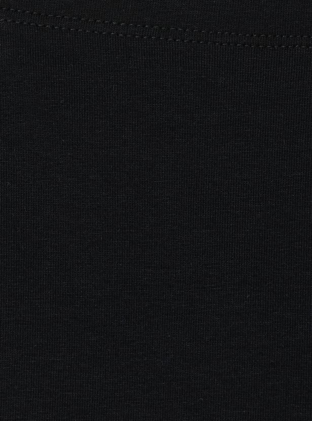 Girls Solid Cycling Shorts - Pack of 2