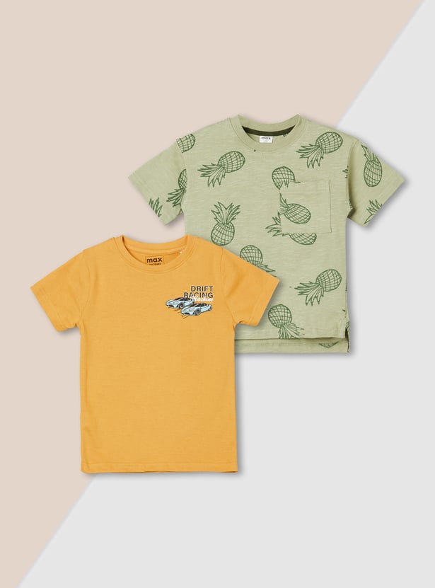 Boys Printed T-shirt - Pack of 2