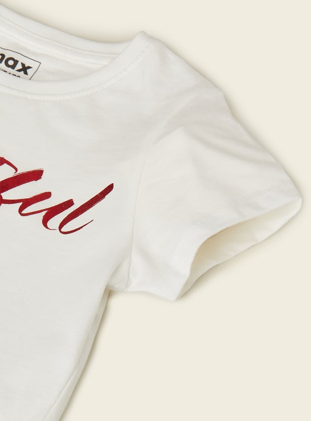 Girls Printed T-shirts - Pack of 2