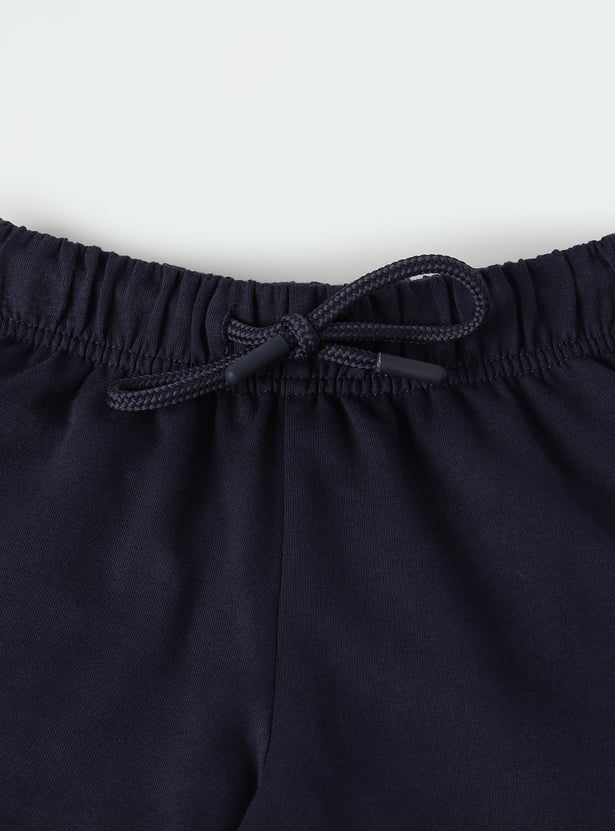 Girls Solid Shorts - Pack of 2