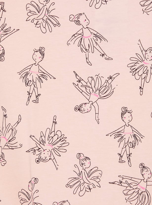 Girls Printed T-shirt - Pack of 2