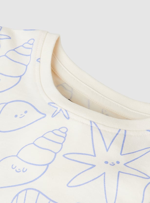 Girls Printed T-shirt - Pack of 2