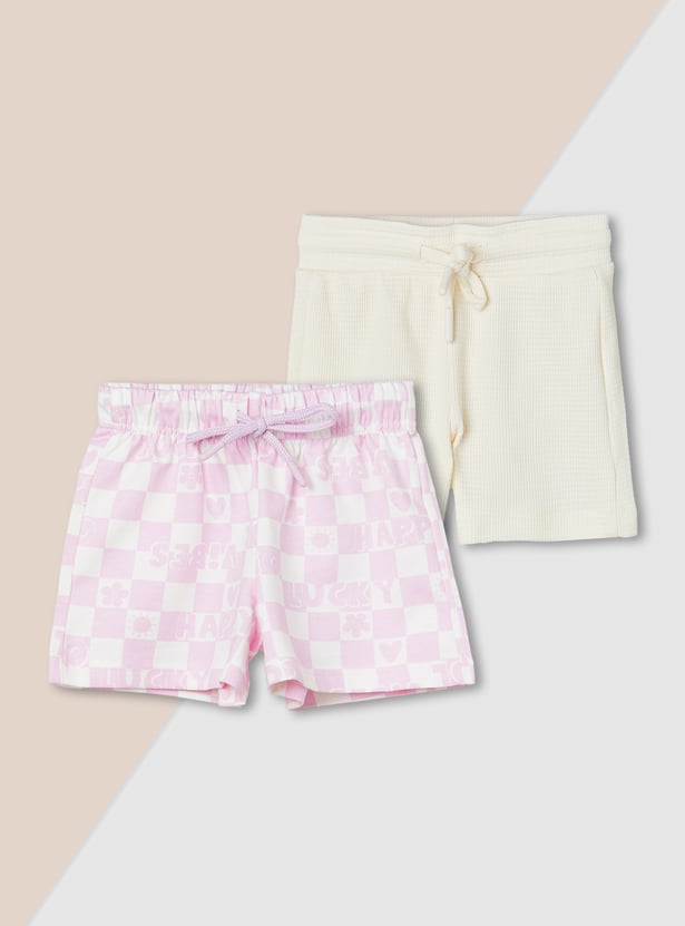 Girls Assorted Shorts - Pack of 2