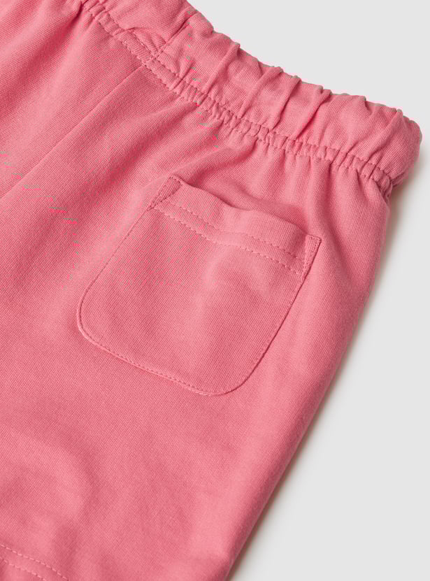 Girls Solid Shorts - Pack of 2