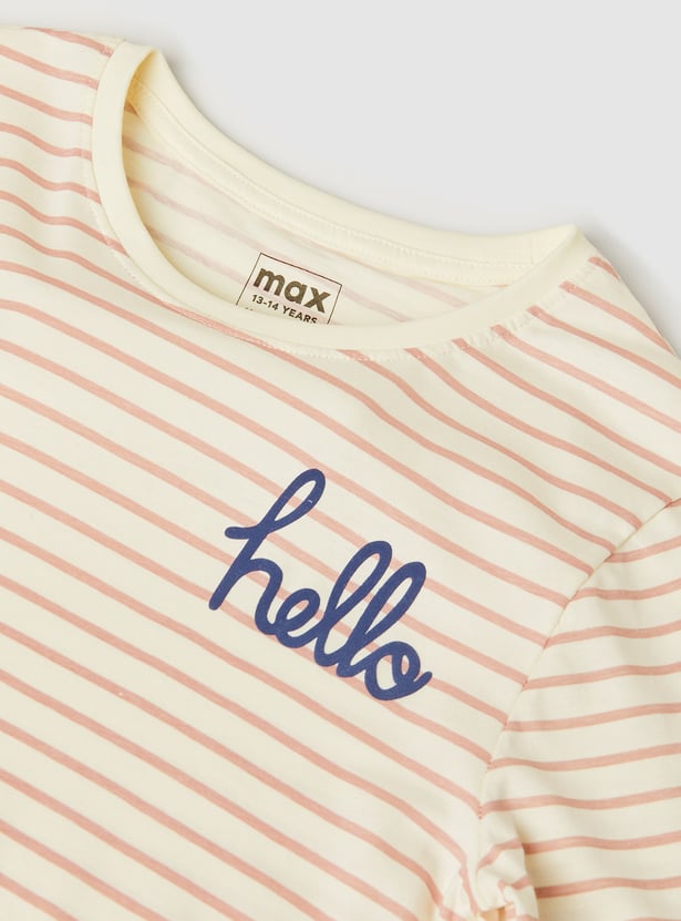 Girls Printed T-shirt - Pack of 3