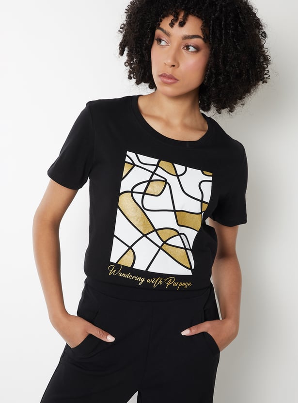 Women Printed T-shirts - Pack of 2