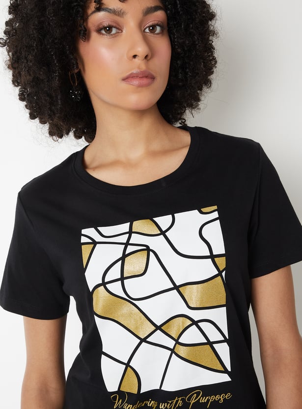 Women Printed T-shirts - Pack of 2