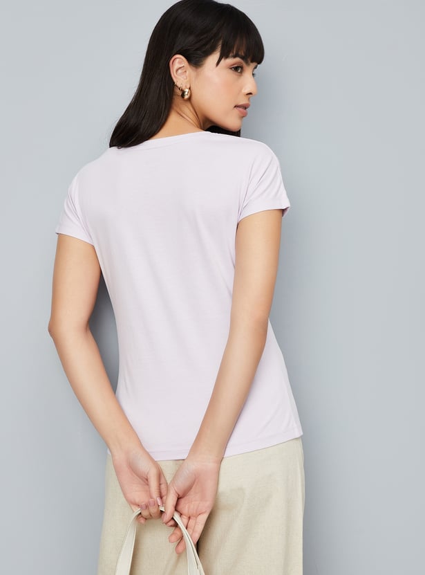 Women Solid T-shirts - Pack of 2