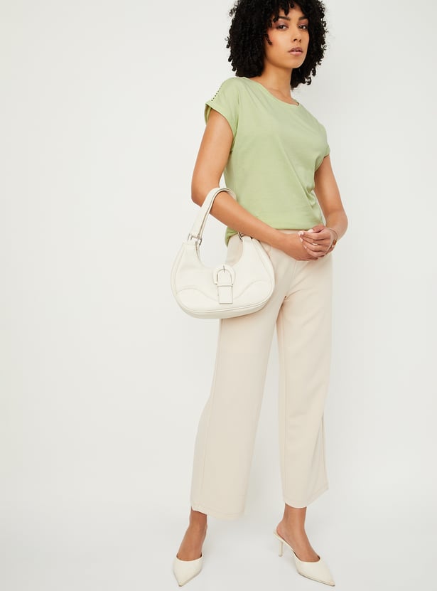 Women Solid T-shirts - Pack of 2