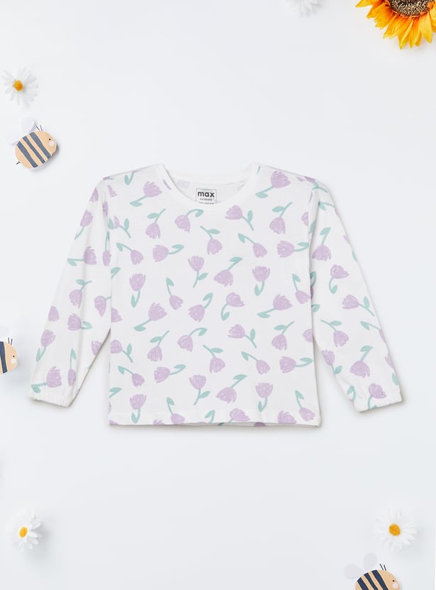 Girls Printed T-shirts - Pack of 2