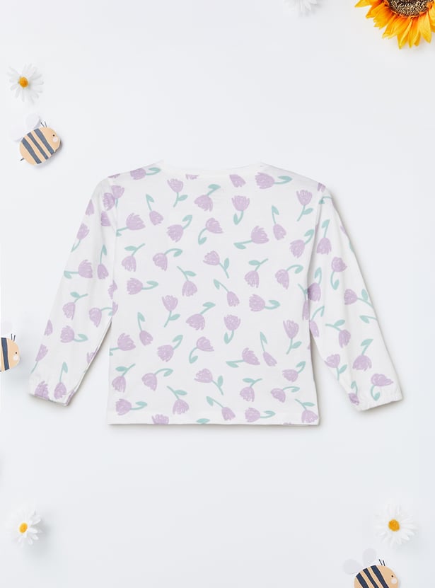 Girls Printed T-shirts - Pack of 2