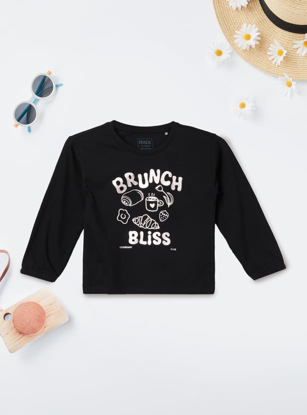 Girls Printed T-shirts - Pack of 2