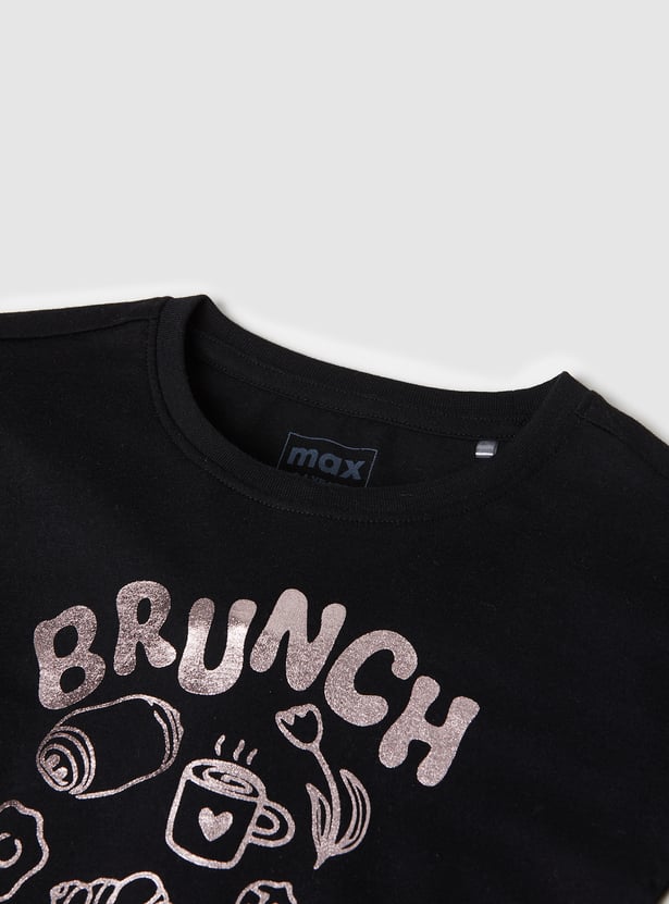 Girls Printed T-shirts - Pack of 2