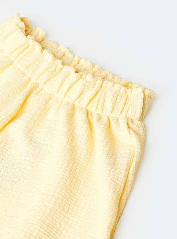 Girls Textured Shorts - Pack of 2