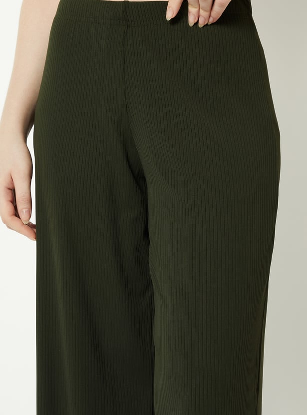 Women Ribbed Palazzos - Pack of 2