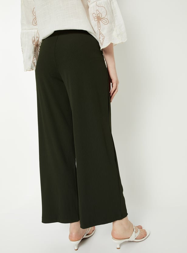 Women Ribbed Palazzos - Pack of 2