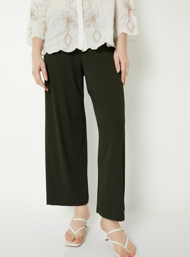 Women Ribbed Palazzos - Pack of 2