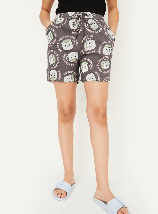 Women Assorted Lounge Shorts - Pack of 2