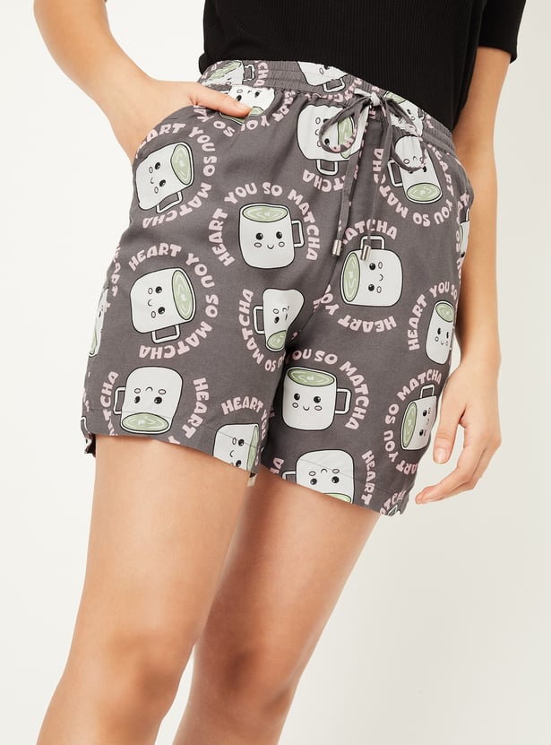 Women Assorted Lounge Shorts - Pack of 2