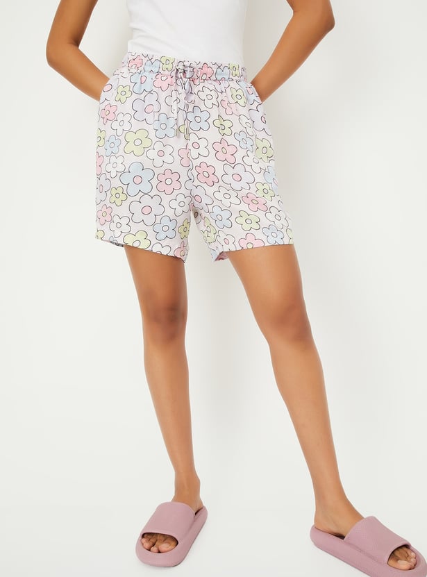 Women Printed Lounge Shorts - Pack of 2