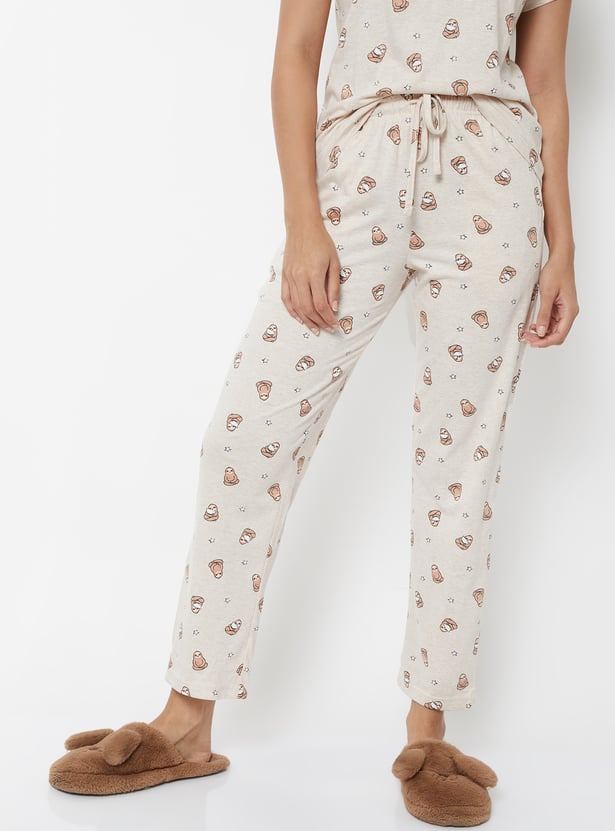Women Printed PJ Set - Pack of 2