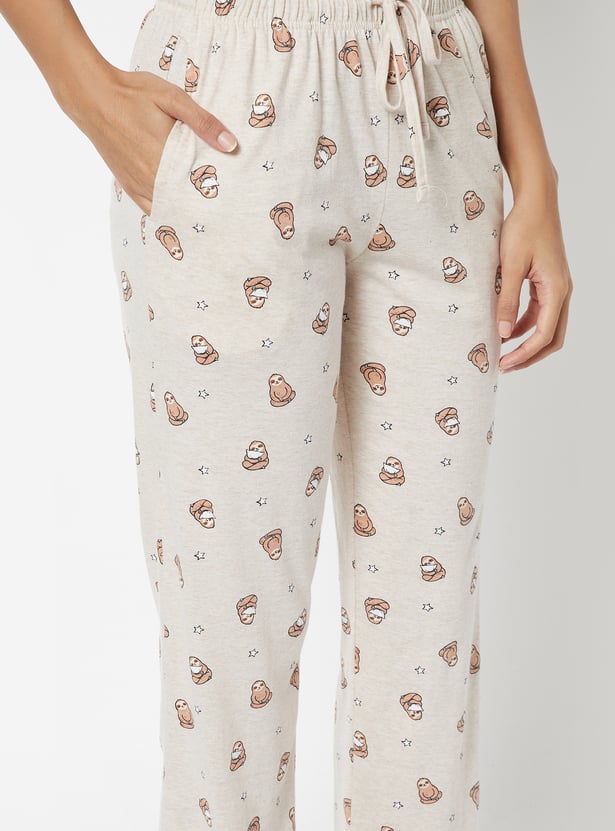 Women Printed PJ Set - Pack of 2