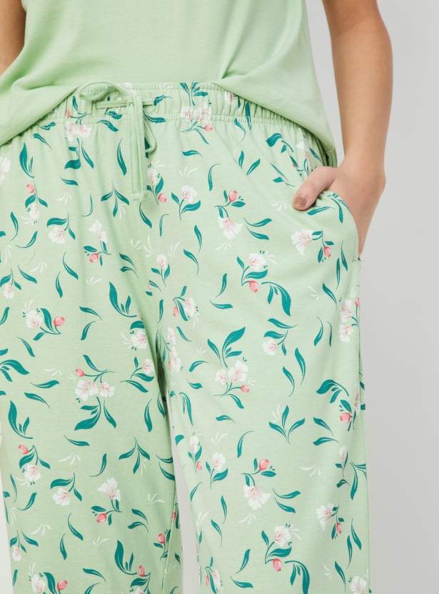 Women Printed PJ Set - Pack of 2