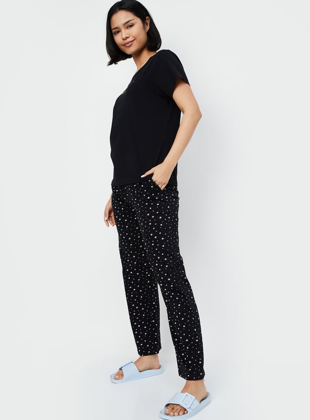 Women Printed PJ Set - Pack of 2