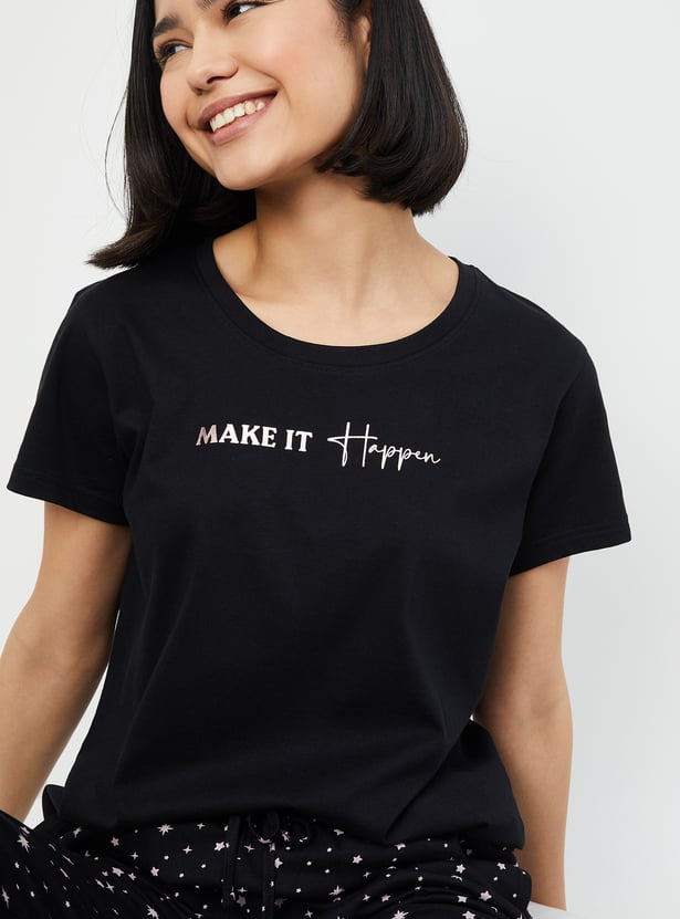 Women Printed PJ Set - Pack of 2