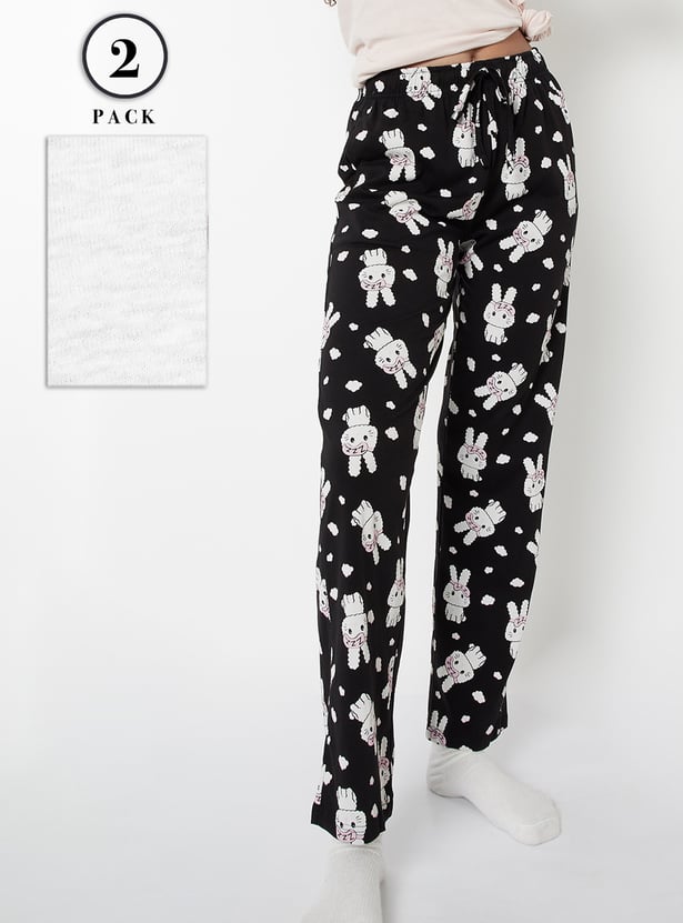 Women Printed Pyjamas - Pack of 2