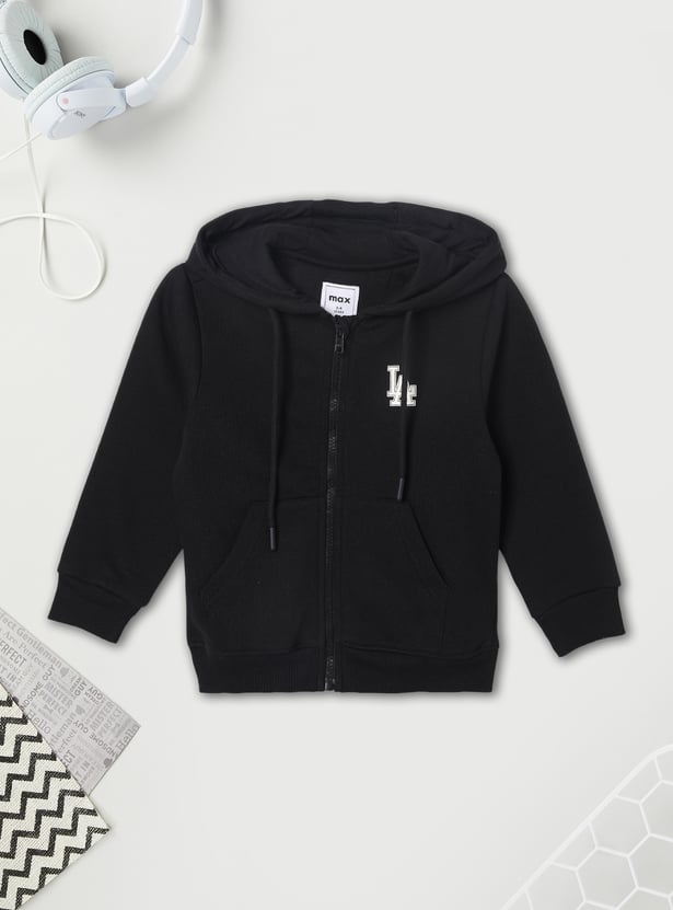 Boys Solid Zip Through Hoodie - Pack of 2