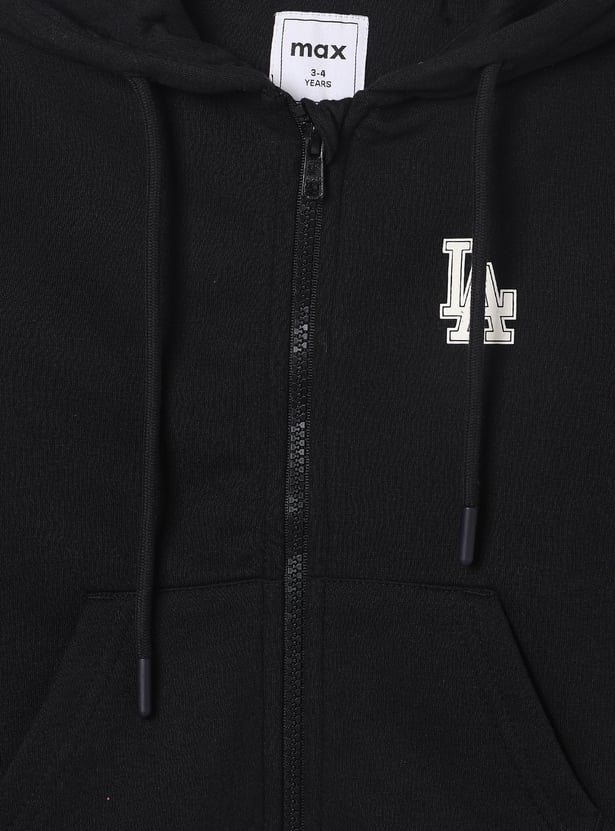 Boys Solid Zip Through Hoodie - Pack of 2