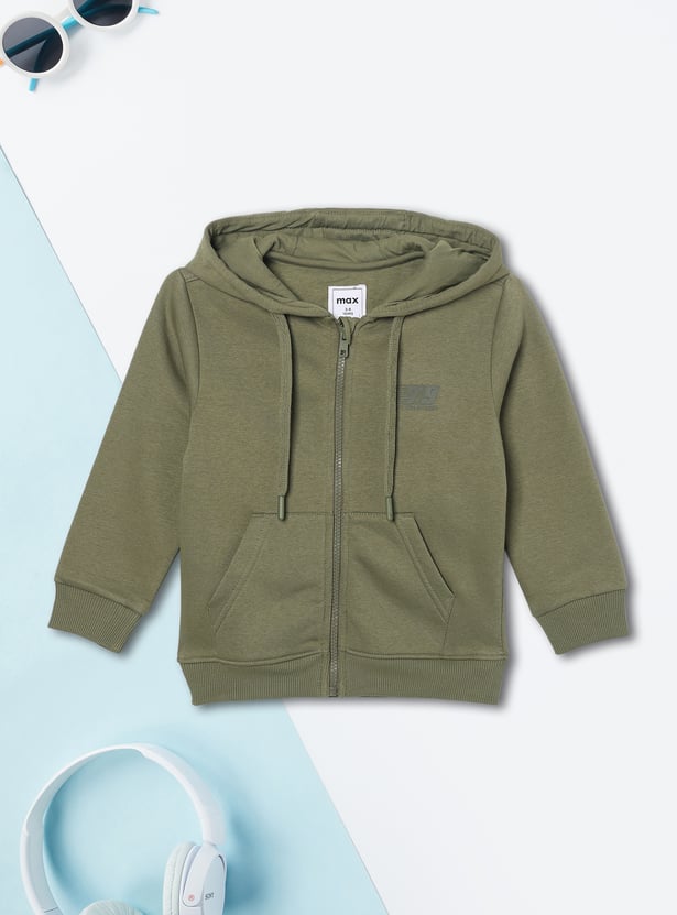 Boys Solid Zip Through Hoodie - Pack of 2