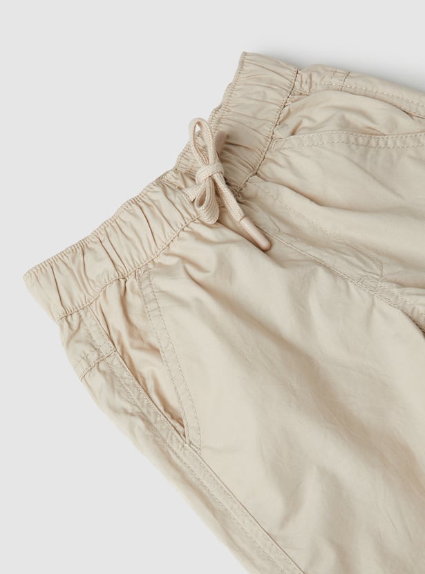Boys Solid Shorts - Pack of 2