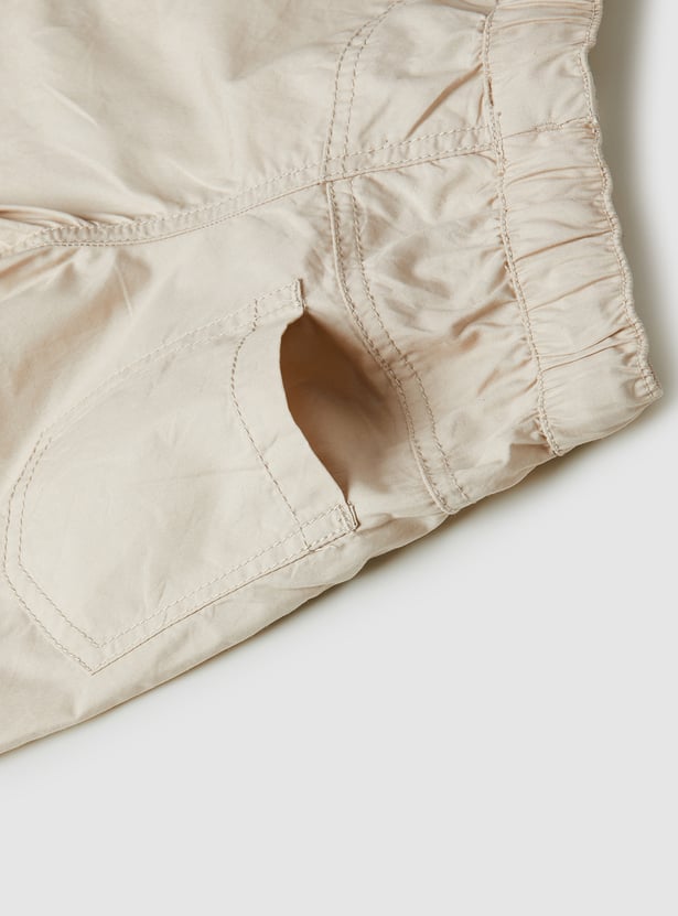 Boys Solid Shorts - Pack of 2
