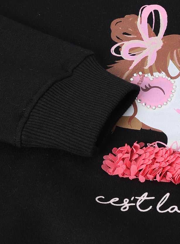 Girls Printed Sweatshirt - Pack of 2