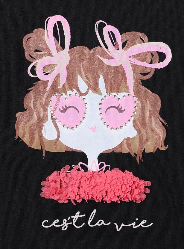 Girls Printed Sweatshirt - Pack of 2