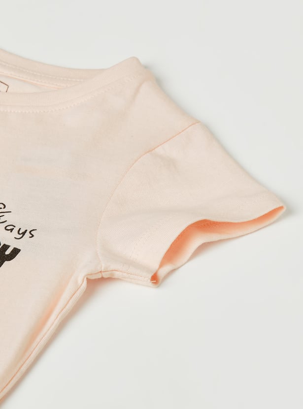 Girls Printed T-shirt - Pack of 2