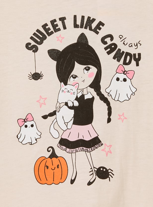 Girls Printed T-shirt - Pack of 2