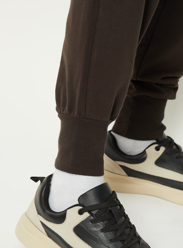 Boys Solid Cargo Joggers - Pack of 2