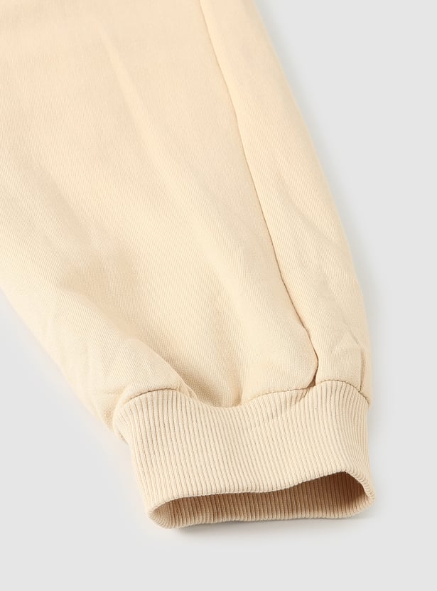 Boys Solid Cargo Joggers - Pack of 2