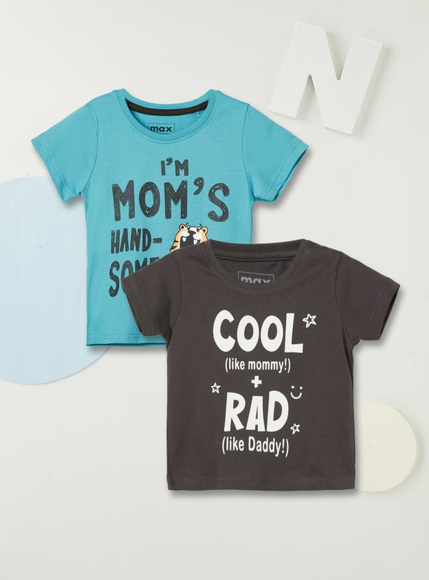 Boys Printed T-shirt - Pack of 2