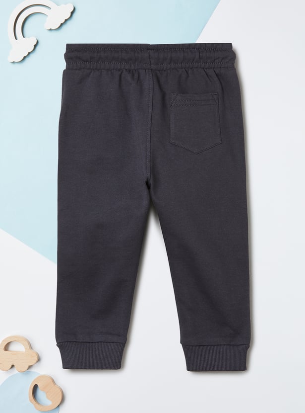 Boys Solid Knit Joggers - Pack of 2