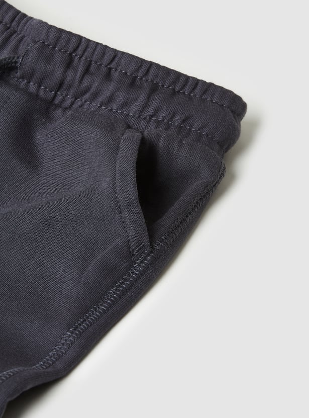 Boys Solid Knit Joggers - Pack of 2