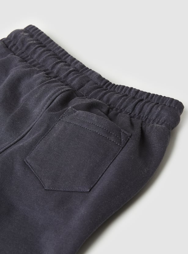 Boys Solid Knit Joggers - Pack of 2
