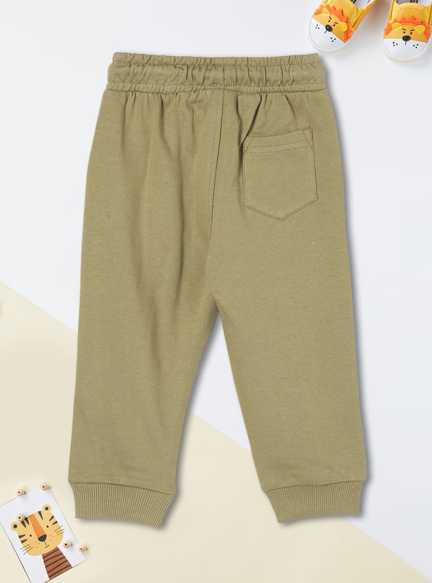 Boys Solid Knit Joggers - Pack of 2