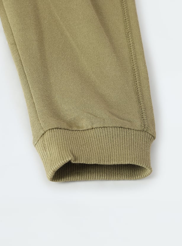 Boys Solid Knit Joggers - Pack of 2