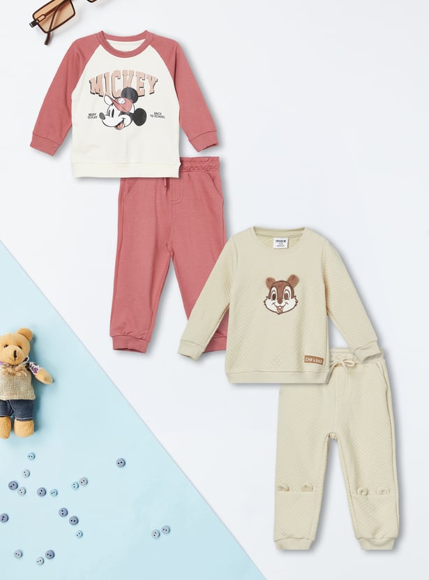 Boys Assorted Joggers Set - Pack of 2