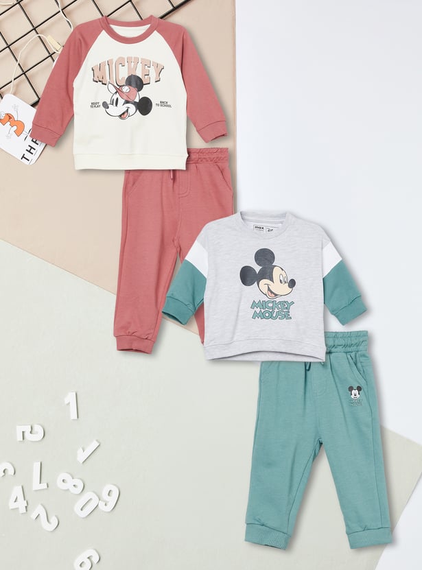 Boys Mickey Mouse Joggers Set - Pack of 2