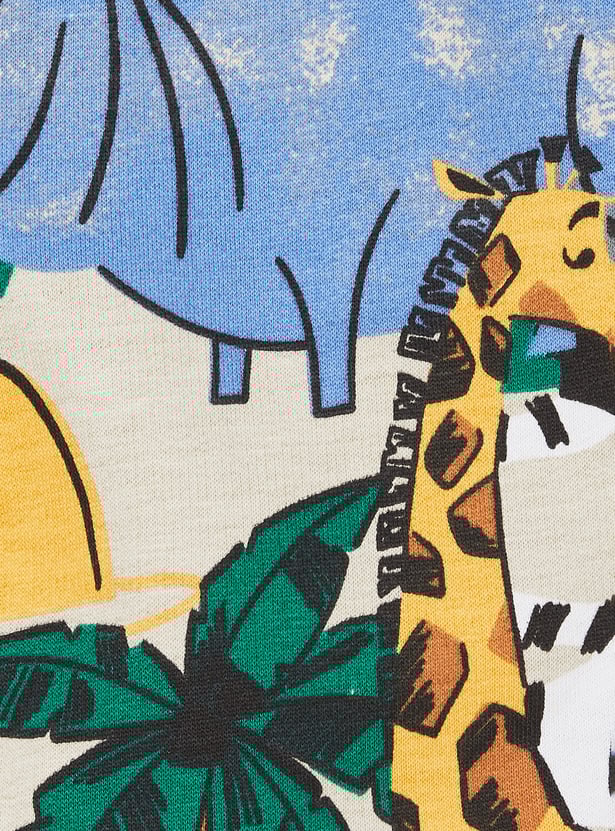 Boys Printed Shorts Set- Pack of 2